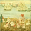 The Pretty Ships Aka As The Ships Go By - Maurice Brazil Prendergast