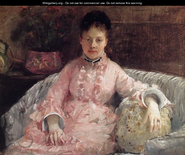 The Pink Dress Aka Poop - Berthe Morisot