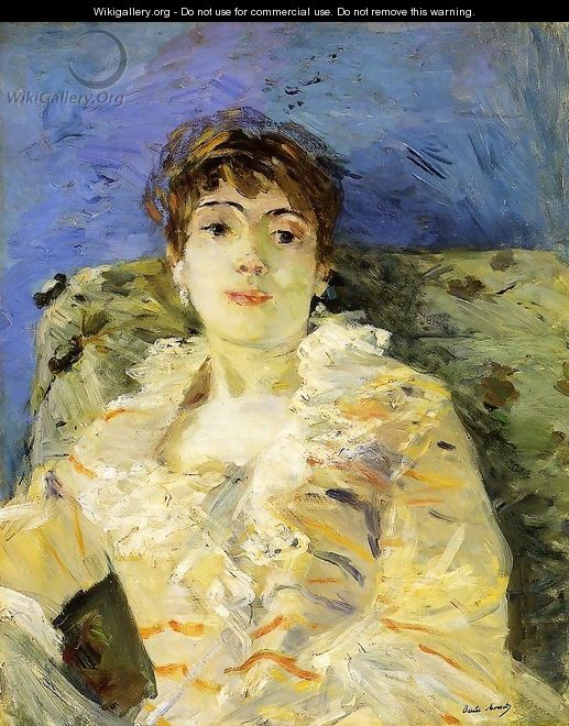 Young Woman On A Couch - Berthe Morisot