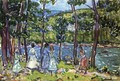 Girls On The Riverbank - Maurice Brazil Prendergast