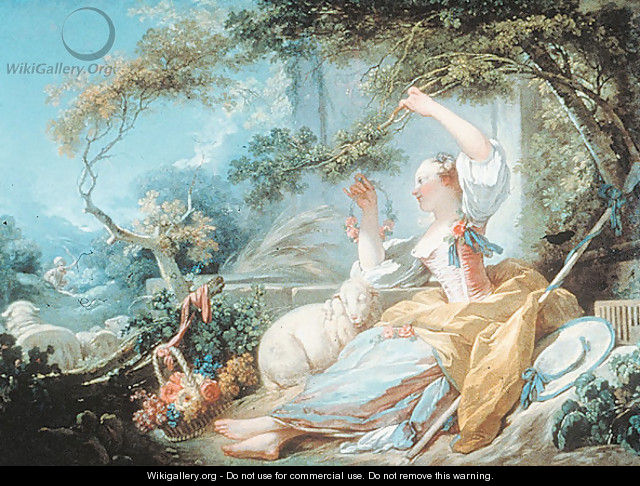 Shepherdess - Jean-Honore Fragonard