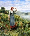 A Field Of Flowers - Daniel Ridgway Knight