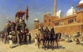 Great Mogul And His Court Returning From The Great Mosque At Delhi India - Edwin Lord Weeks