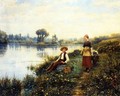 A Passing Conversation - Daniel Ridgway Knight