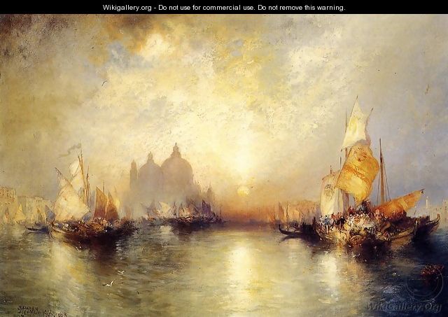 Entrance To The Grand Canal Venice - Thomas Moran