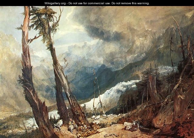 Glacier And Source Of The Arveron Going Up To The Mer De Glace - Joseph Mallord William Turner