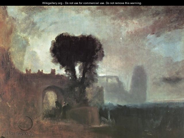 Archway With Trees By The Sea - Joseph Mallord William Turner
