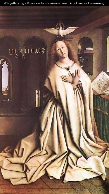 The Ghent Altarpiece- Mary of the Annunciation 1432 - Jan Van Eyck