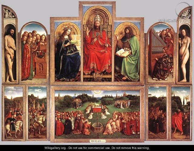 The Ghent Altarpiece (wings open) 1432 - Jan Van Eyck