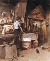 The Apprentice Blacksmith - Theodore Robinson