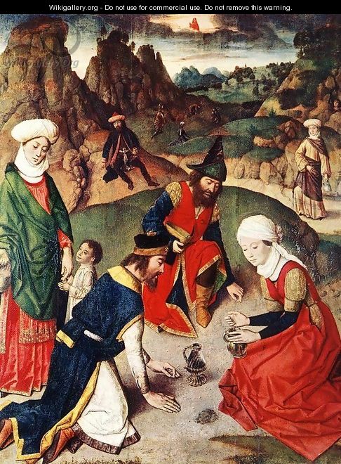 The Gathering of the Manna 1464-67 - Dieric the Elder Bouts