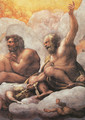 The Apostles Peter And Paul Detail Of Cupola Fresco - Correggio (Antonio Allegri)
