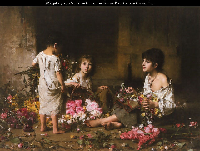 The Flower Girls - Alexei Alexeivich Harlamoff
