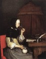 Woman Drinking Wine 1656-57 - Gerard Ter Borch