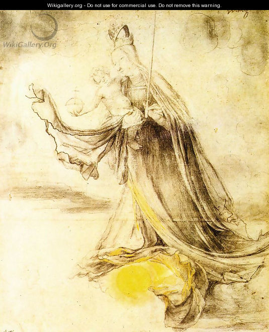 Mary with the Sun below her Feet c. 1520 - Matthias Grunewald (Mathis Gothardt)