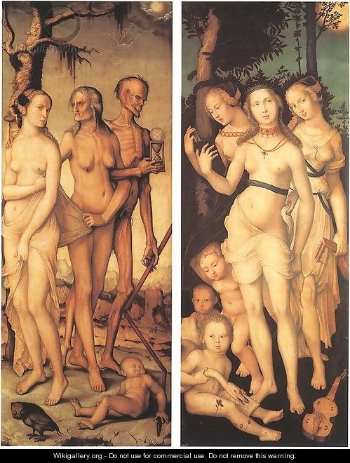 Three Ages Of Man And Three Graces 1539 - Hans Baldung Grien