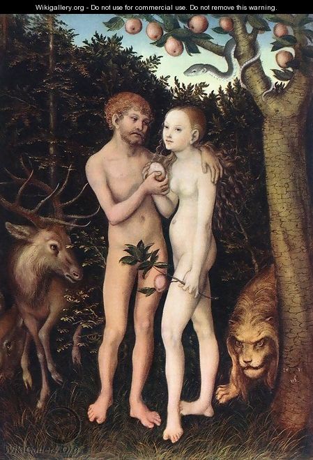 Adam and Eve 1533 - Lucas The Elder Cranach