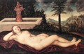 Reclining River Nymph at the Fountain 1518 - Lucas The Elder Cranach