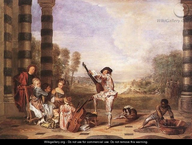 Les Charmes de la Vie (The Music Party) c. 1718 - Jean-Antoine Watteau