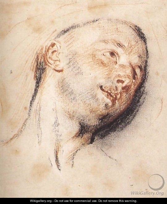 Head of a Man - Jean-Antoine Watteau