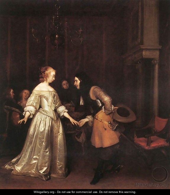 The Dancing Couple c. 1660 - Gerard Ter Borch