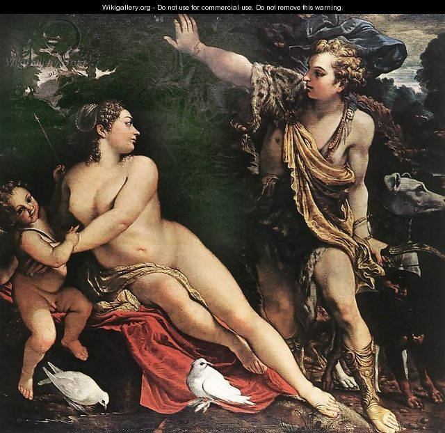 Venus and Adonis c. 1595 - Annibale Carracci