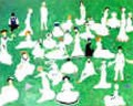 High Society In Top Hats Relaxing - Kazimir Severinovich Malevich