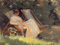 Marie En El Jardin2 - Peder Severin Krøyer