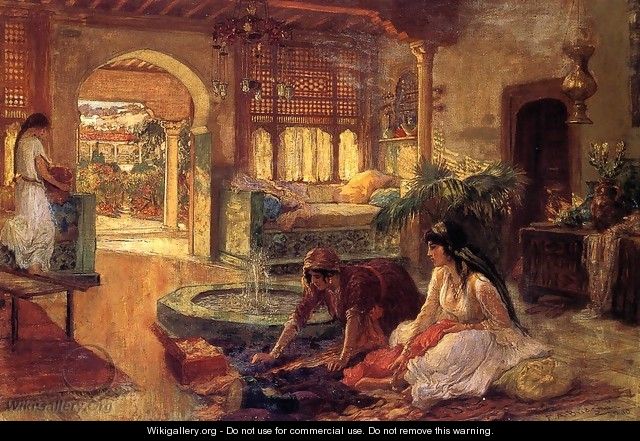 Orientalist Interior - Frederick Arthur Bridgman