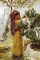 In The Courtyard - Frederick Arthur Bridgman