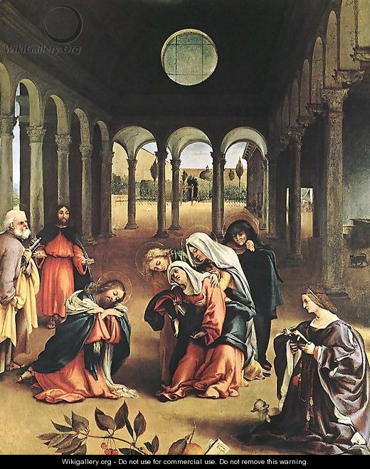 Christ Taking Leave of his Mother 1521 - Lorenzo Lotto