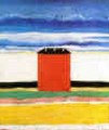 A Red House - Kazimir Severinovich Malevich
