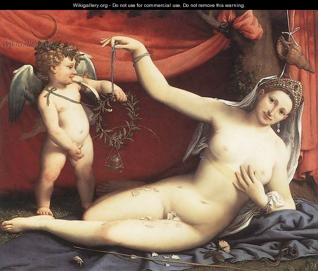 Venus and Cupid 1540 - Lorenzo Lotto