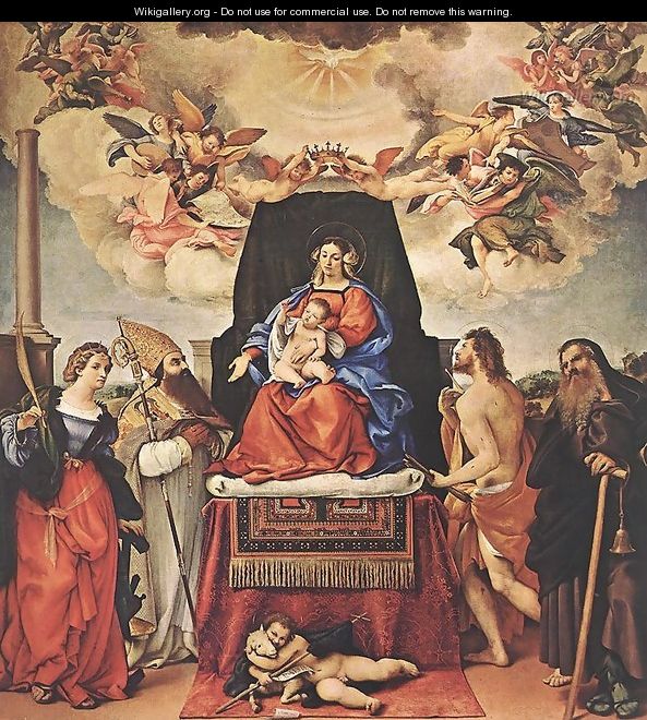 Madonna and Child with Saints (1) 1521 - Lorenzo Lotto