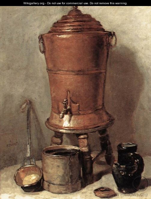 The Copper Drinking Fountain c. 1734 - Jean-Baptiste-Simeon Chardin