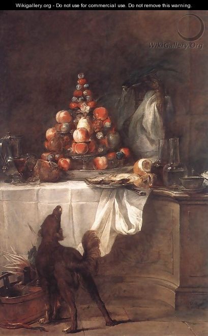The Buffet 1728 - Jean-Baptiste-Simeon Chardin