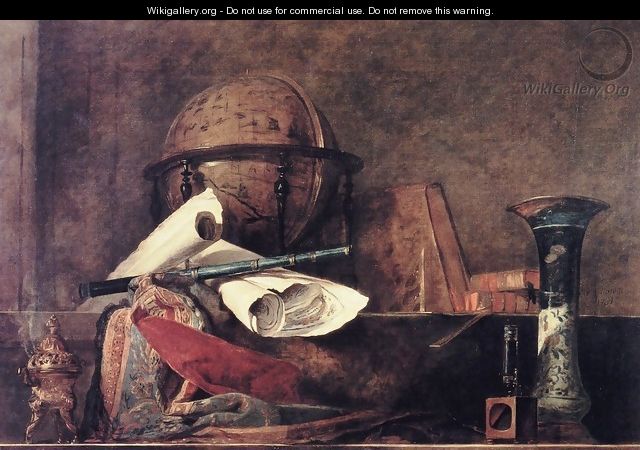 The Attributes Of Science - Jean-Baptiste-Simeon Chardin