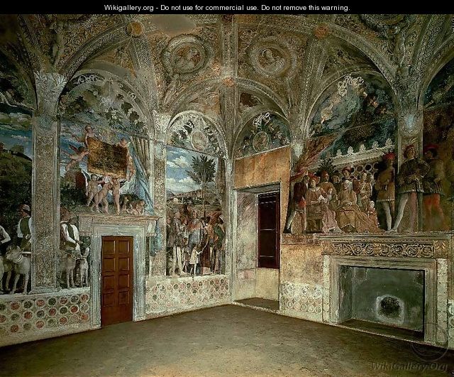 View Of The West And North Walls - Andrea Mantegna