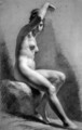 Female Nude Raising Her Arm2 - Pierre-Paul Prud'hon
