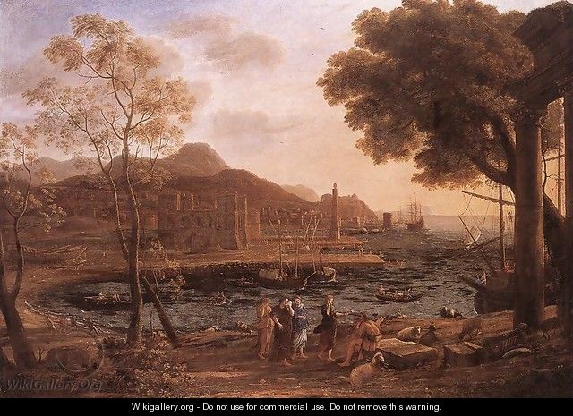 Harbour Scene with Grieving Heliades c. 1640 - Claude Lorrain (Gellee)