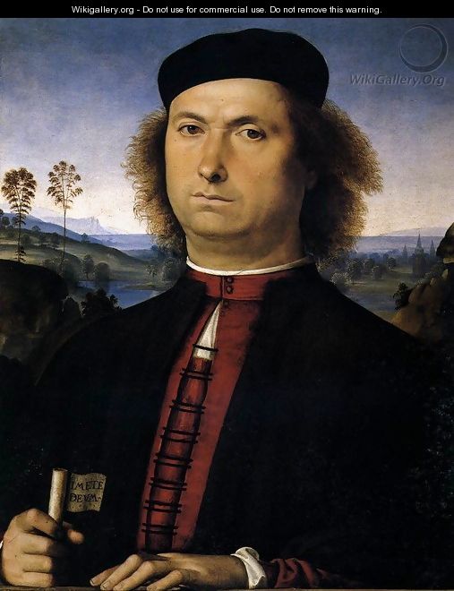 Portrait of Francesco delle Opere 1494 - Pietro Vannucci Perugino