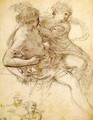 Study of Two Figures for The Age of Gold - Pietro Da Cortona (Barrettini)