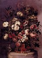 Still-Life of Flowers in a Woven Basket 3 - Gabriel De La Corte