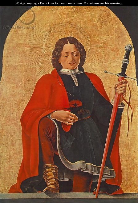 St Florian (Griffoni Polyptych) 1473 - Francesco Del Cossa