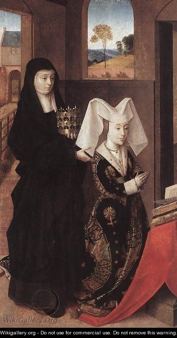 Isabel of Portugal with St Elizabeth 1457-60 - Petrus Christus