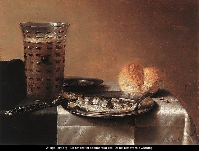 Still-life with Herring 1636 - Pieter Claesz.