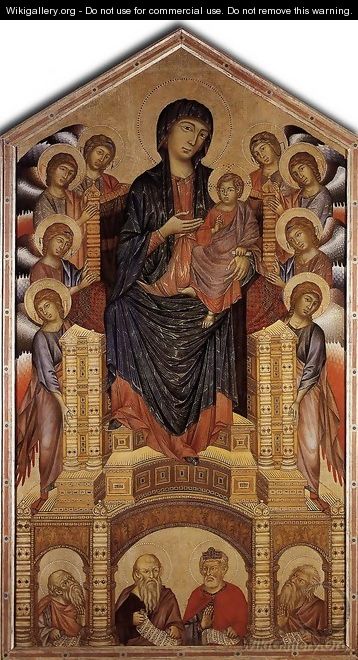 The Madonna in Majesty (Maesta) 1285-86 - (Cenni Di Peppi) Cimabue