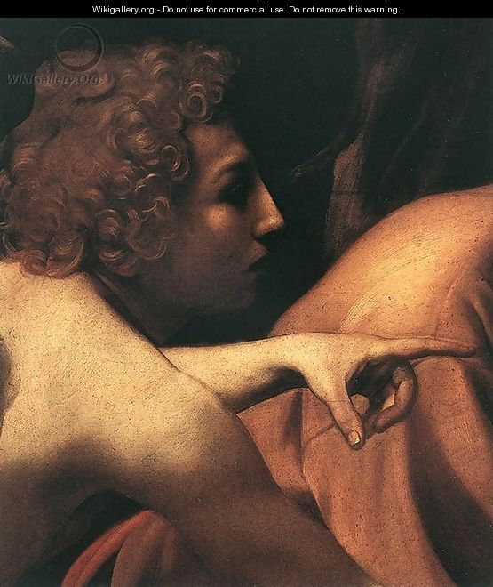 The Sacrifice of Isaac (detail 1) 1601-02 - Caravaggio