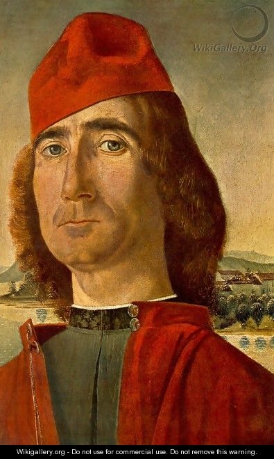 Portrait of an Unknown Man with Red Beret 1490-93 - Vittore Carpaccio