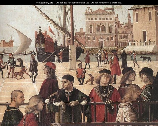 Arrival of the English Ambassadors (detail 2) 1495-1500 - Vittore Carpaccio